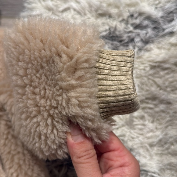 Petite Maison Kids 2Y toddler fur jacket boy sherpa tan brown - Picture 4 of 9